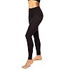 High Waisted Leggings for Women-Womens Black Seamless Workout Leggings Running Tummy Control Yoga Pants(S-M)