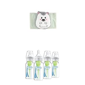 Dr. Brown’s Anti-Colic Options+ Narrow Baby Bottles, 4oz 4-Pack and Infant Gripebelt for Natural Colic Gas and Upset…