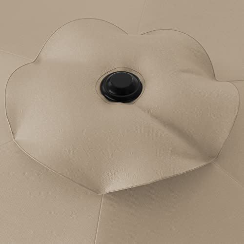 Kingsleeve Parasol 330 cm Taupe UV-bescherming 50+ Handslinger Waterafstotend - Afbeelding 7