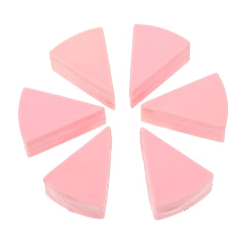 Vaguelly Interactive Cake Toys for Boys and Girls 6pcs Miniature Cake Dessert Base Triangle Shape for Dollhouse