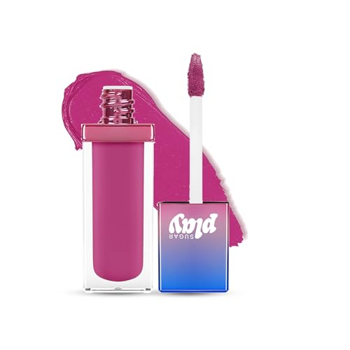 Image of SUGAR Play Vibe Check Liquid Matte Lipstick | 4.5ml - 03 Snacc (Bright Pink)