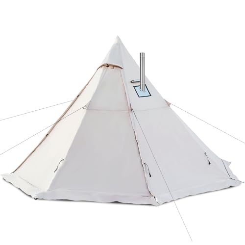 Zoring tipi style hot tent with stove jack