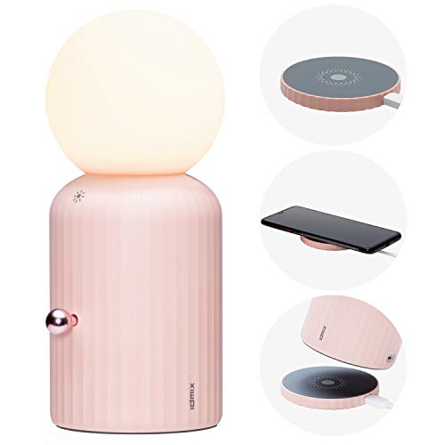 Preisvergleich Produktbild Nachtlicht, IDMIX Nachtlampe für Kinder Nachtlampe Stilllicht mit LED Lampe Dimmbares schlummerlicht mit USB Einladung / Kabellose Ladung