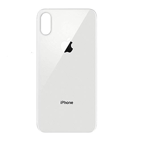 Best Version Apple iPhone Xs MAX All Models OEM Replacement,Apple iPhone Xs MAX Replacement Back Glass Cover Back Battery Door w/Pre-Installed Adhesive (White)