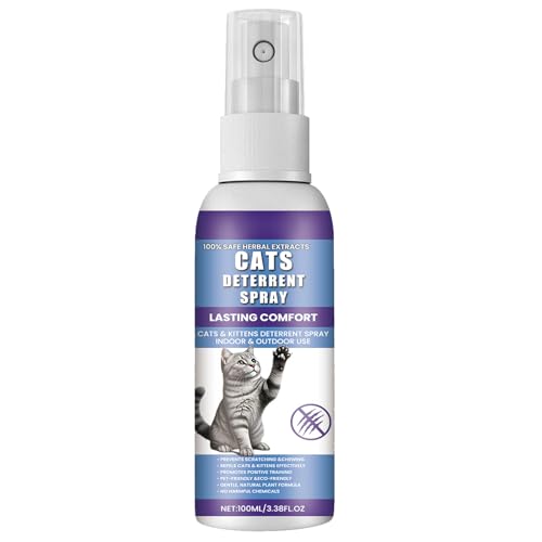 GNAUMORE Anti Kratz Spray fur Katzen,Kratzfestes Spray,Kratzschutz fur KatzeHund,Katzenfernhaltespray Möbel,Anti Kratz Spray Katzen,Fernhaltespray Katzen fur Sofa,Mobel,Schutzt lhr Zuhause 100ml