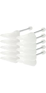 CAUTIOUS 3 Paia Di Tendiscarpe In Plastica, Forme Scarpe In Plastica Nero Alberi Di Scarpe Con - Foto 8