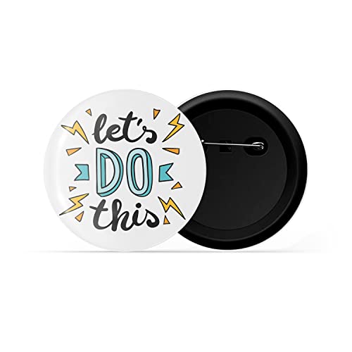 Image of dhcrafts Pin Badges Multicolor Positive Glossy Finish Design Pack of 1 (58mm)