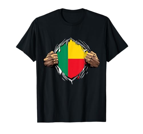 Drapeau des racines du Benin Super Héritage Benin T-Shirt
