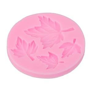 Maple Leaf Silicone Stampo Candy Chocolate Stampo Della Torta Decorando lo strumento di cottura rosa