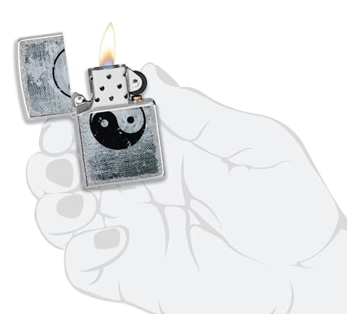 Encendedor Zippo personalizado con diseño dragón y tigre miniatura 3