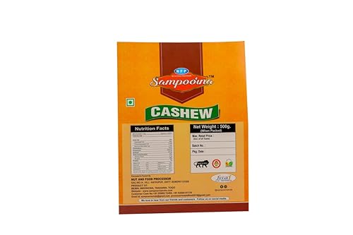 Image of NFP Sampoorna Cashew Nuts (Size-W400) (1 kg), Creamy and Crunchy Natural Fresh Cashew Nuts for Healthy Diet and Delicious Taste