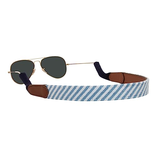 Image of Leather Hand-Stitched Needlepoint Sunglass Strap Retainer