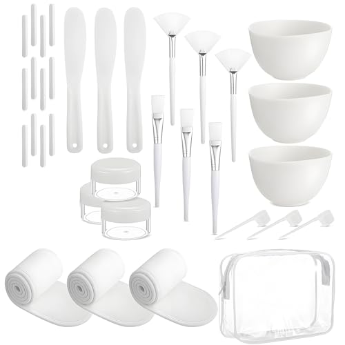 Set de 37 brochas de maquillaje con estuche y cintas para evitar desorden al maquillarte