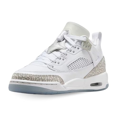 Spizike Low Grade School Basketball Shoes (Blue/Grey/White) Size 4