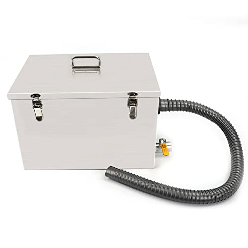 Interceptor de grasa para trampa de grasa, separador de aceite y agua de acero inoxidable de 25 L para fregaderos comerciales, filtro eficaz de residuos de grasa para restaurantes y comida para llevar