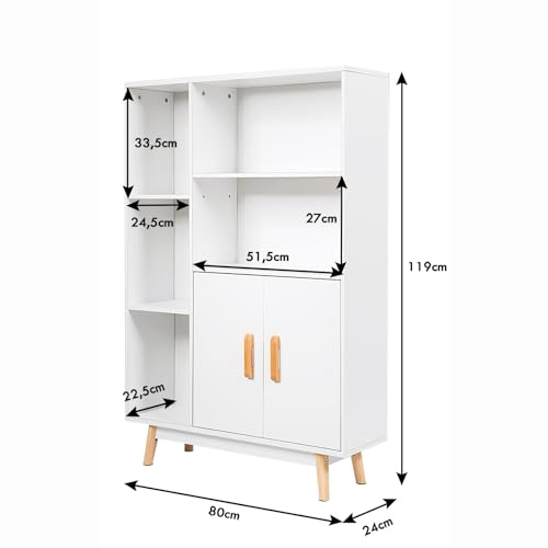 KOMFOTTEU Armadietto Portaoggetti Multifunzione
