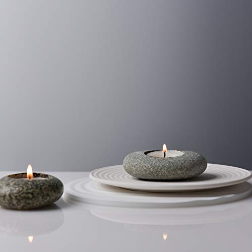 Icnbuys MPEBBLECANDLEHOLDER01 Handmade Pebble Tea Light Candle Holder Handcrafted Tealight Holder thumb #1