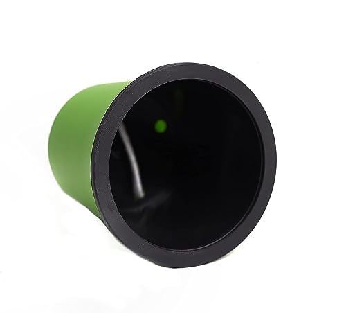Image of Oslo Self Watering Pots | Planters for Your Home Living Room Office Decor, Round Plastic 4.3 Inch Set of 3 (Mocca) (Green)
