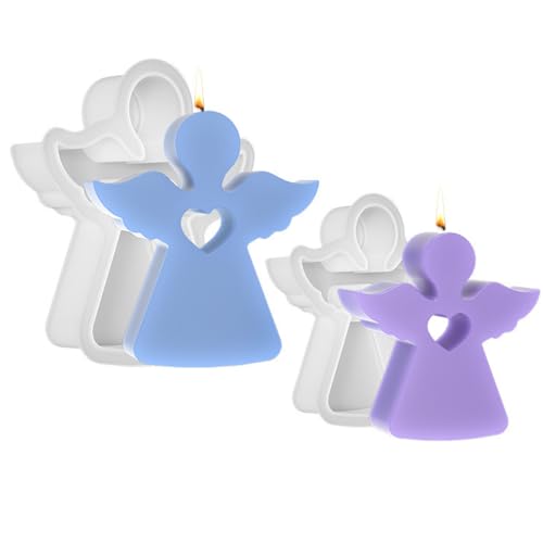 Riceverai un set di 2 stampi per angeli di diverse dimensioni, perfetti per risultati dettagliati e delicati. Il silicone di alta qualità è flessibile, robusto e garantisce un facile distacco delle tue opere d'arte grazie alle superfici interne lisce, senza attaccarsi o rompersi.