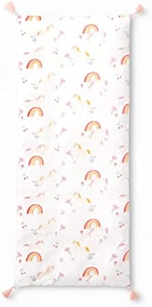 Pillowfort Twin Unicorn Chaise Lounge, White, Pink, Mint, Coral