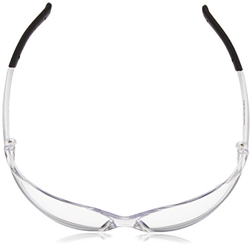 Image of Crews BKH10 BearKat Magnifier Polycarbonate 1.0 Diopter Clear Lens Safety Glasses with Non-Slip Hybrid Black Temple Sleeve, 1 Pair (Pack of 2)