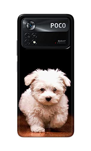 Image of PRINTFIDAA� Printed Hard Back Cover Case for Mi Poco X4 Pro 5G Back Cover (Puppy Dog) -2808
