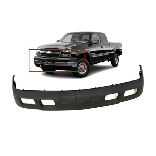 Image of FitParts For Chevrolet Silverado 2003-2005 Front Bumper Deflector | Textured, OEM 15199824, GM1092173