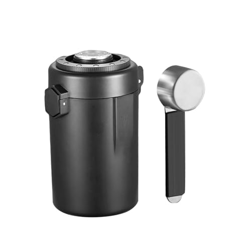 Contenedor de café inoxidable hermético con medidor de humedad
