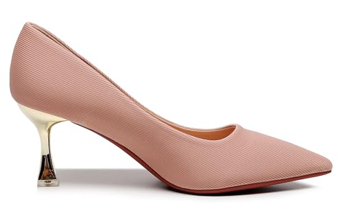Image of VenusCelia Women's Golden Sun Pump Stiletto Heel Shoe