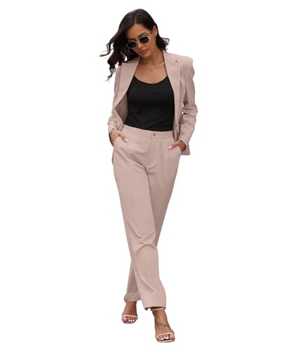 Womens Dress Pants High Stretch Straight Leg Black Pants for Work Business Casual with Pockets4