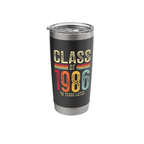 Vintage Class Of 1986 Reunion Classmates Party Alumni Group Stainless Steel Insulated Tumbler