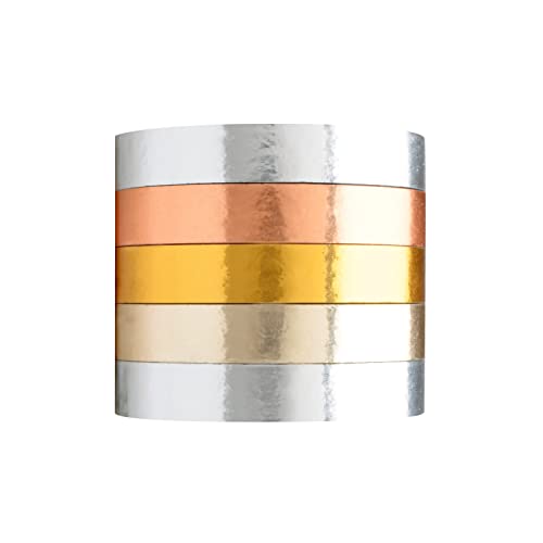 Image of Scotch Expressions Washi Tape Multi Pack, 5 Rolls /pk, Thin Foil Collection (C1017-5-P1)