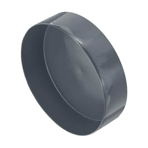 Image of uxcell 2pcs Rubber End Caps 170mm(6 11 /16 Inch) ID x 80mm(3 1 /8 Inch) H Vinyl Round Tube Bolt Cap Cover Screw Thread Protectors Dark Grey