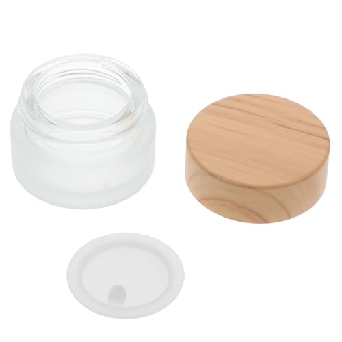 Vaso de vidrio para arte de uñas con tapa miniatura 1