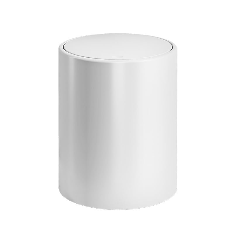 Household Living Room Bathroom Kitchen Press with Lid Trash Can PP Material
