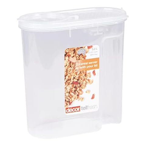 Contenedor de cereales Décor Tellfresh hermético sin BPA Cover