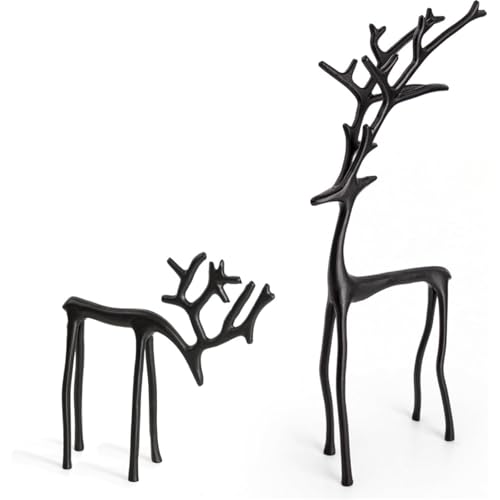 Kashyke Schwarze Rentier Metall Weihnachtsdeko Modern Weihnachten Deko...