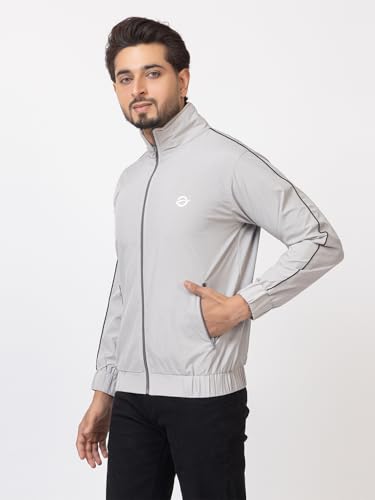 Image of OSCILLATE Casual Winter Wear Jackets For Men || Men's Solid Wind Cheater Jacket With Zipper || Ribbed Waist And Ribbed Wrist Cuffs For Perfect Fit || Casual And Sports Jacket