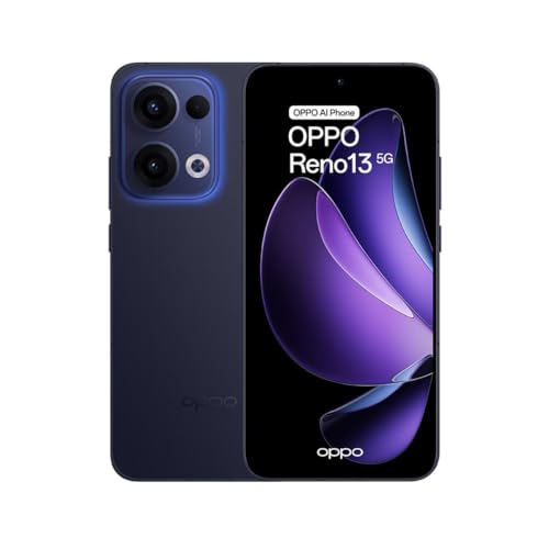 Oppo Reno 13 5G, Smartphone Android avec IA, 12 Go RAM + 256 Go, Déverrouillé, Luminous Blue