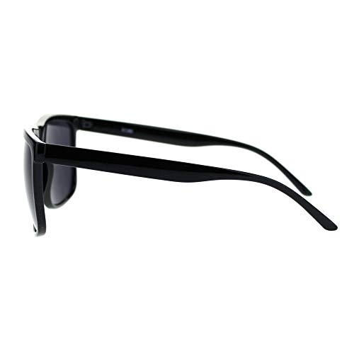 Juicy Orange Dark Black Lens Men's Sunglasses Classic Square Frame Black4