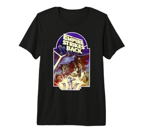 Star Wars The Empire Strikes Back T-Shirt Geek Vintage Coton Panel Group Shot