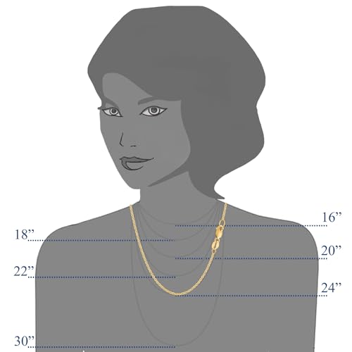 Jewelry Affairs 14k Yellow Gold Forsantina Chain Necklace, 1.5mm3