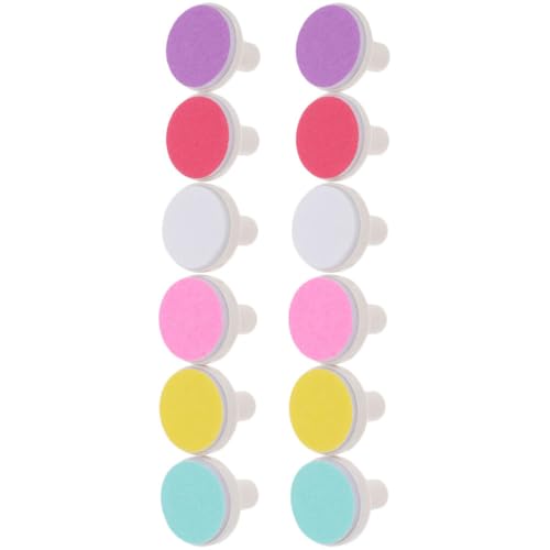 ERINGOGO Almohadillas para Lijadora de Uñas Eléctricas para Bebés 12 Piezas Cabezales Transparentes para Pulir y Cortar Uñas Infantiles Accesorios Seguros de Recién Nacidos