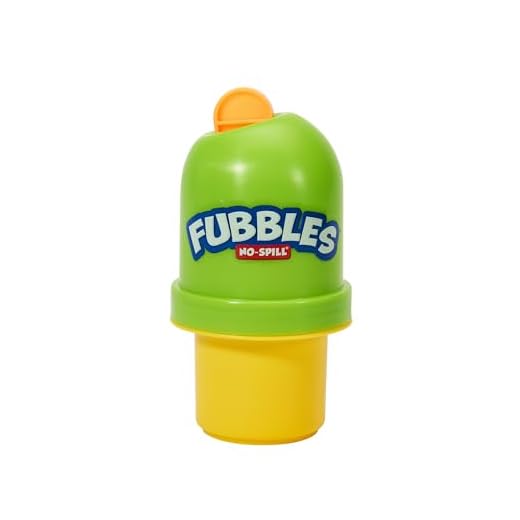 Fubbles Bubbles No-Spill Bubbles Tumbler | Bubble toy for babies toddlers and kids of all ages | Includes 4oz bubble Solution and bubble wand (tumbler colors may vary)