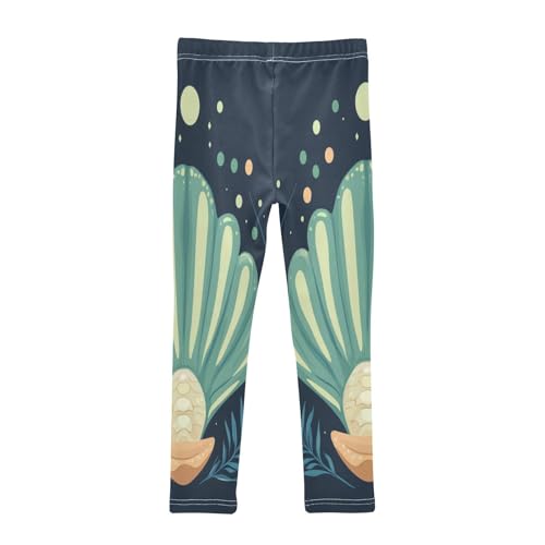 Sea Shell Ocean Girls Casual Leggings for Kids Printed Long Pant Bottoms Stretch and Soft2