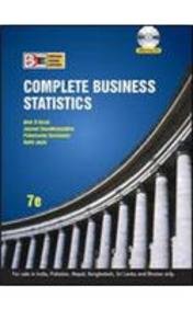 Buy Complete Business Statistics 7th Edition Book Online at Low Prices ...