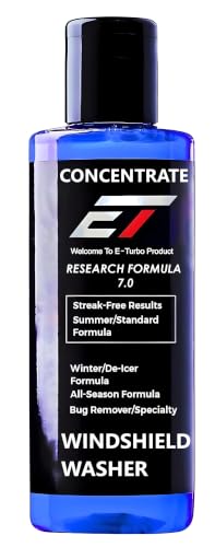 Image of ELTRON TURBO Windshield Washer Fluid for Car 200ML - Imported Concentrated Car Glass Cleaner Liquid (20ML Makes 1L Tank) | Streak-Free Crystal Clear Visibility | Removes Dust, Bugs & Grime