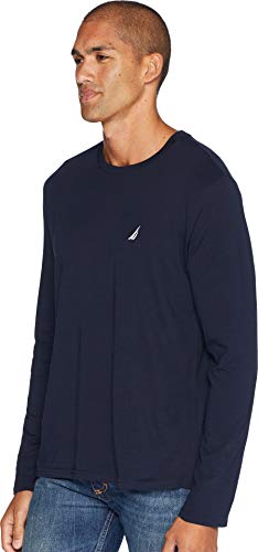 Nautica Men's Long Sleeve Solid Crew Neck T-Shirt2