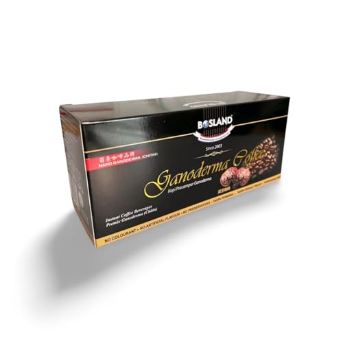 Bosland Cafe coffee   Café instantáneo con ganoderma quitina (chitosan)   12x 22g