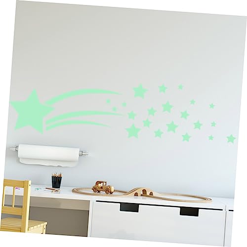 DOITOOL Adesivo Luminoso Adesivo De Parede Festivo Adesivo Fluorescente Esculpido Criativo Meteoro M